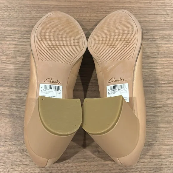 NWT Clarks Women's Freva55 Court Praline Color Leather Pumps 10M - Picture 15 of 15
